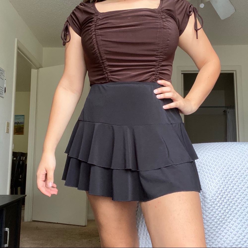 A.byer black tennis skirt